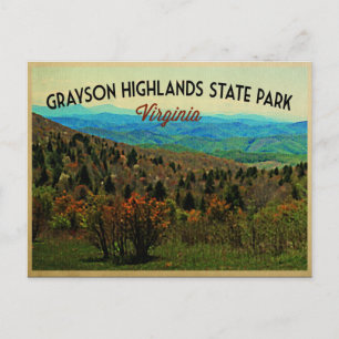 Grayson Highlands Virginia Postkarte