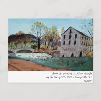 Graysville Mill - Grandpas Gemälde Postkarte