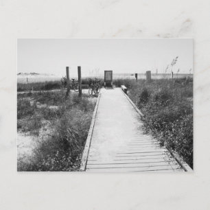 GRAYTON BEACH, FLORIDE - Carte postale noire et bl