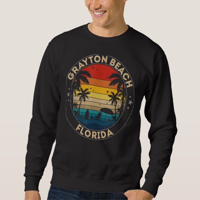 Grayton Beach Souvenir Florida Erinnerung Sweatshirt (Vorderseite)