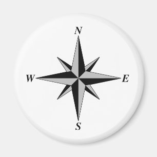 Graytone North Arrow Magnet