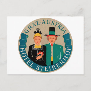 Graz Austria Hotel Steirerhof Postkarte