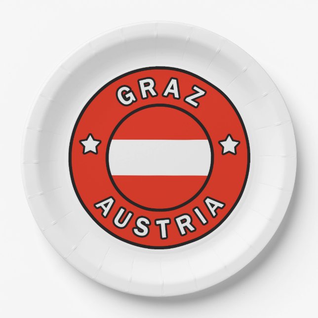 Graz Österreich Pappteller (Vorderseite)