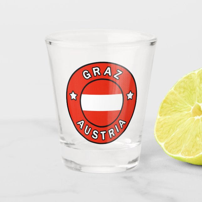 Graz Österreich Schnapsglas (Vorderseite)