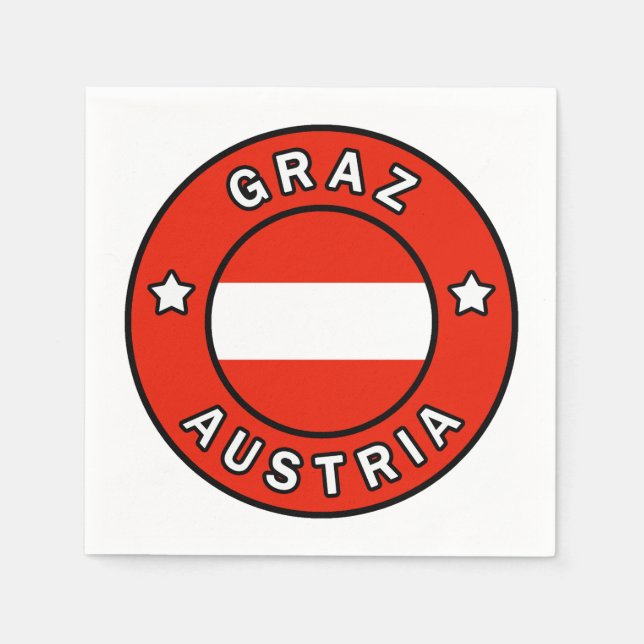 Graz Österreich Serviette (Vorderseite)