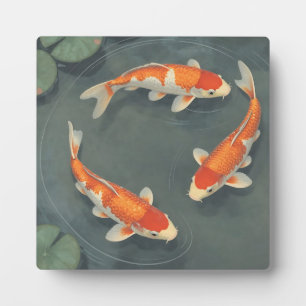 Graziler Koi-Fischteich-Serenitäts-Design Fotoplatte
