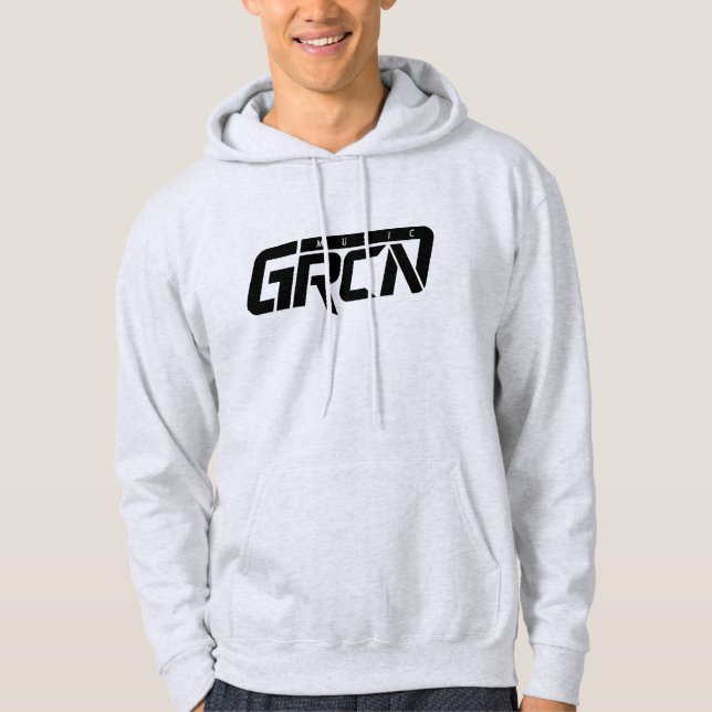 GRCN Music (Schwarzes Logo) Hoodie (Vorderseite)