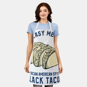 Greasy Meats Afroamerikanischer Stil Black Tacos Schürze