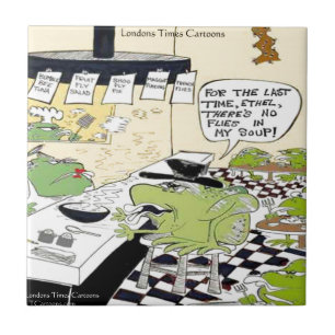 Greasy Spoon für Frösche Funny Gifts & Cards Fliese