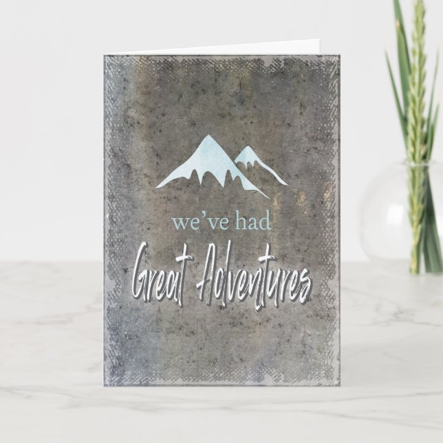 Great Adventure Wedding Vorschlag Bridesman Karte (Vorderseite)