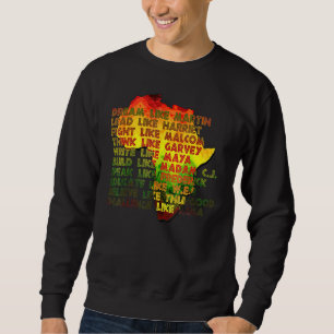 Great African American Leaders Black History Monta Sweatshirt