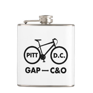 Great Allegheny Passy C&O Kanal Towpath Bike Flachmann