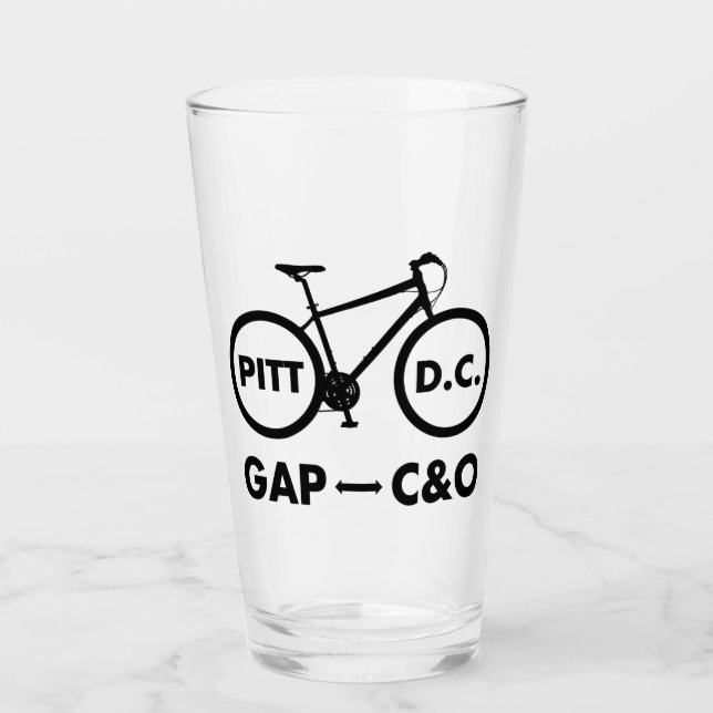 Great Allegheny Passy C&O Kanal Towpath Bike Glas (Vorderseite)