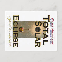 Great American 2024 Total Solar Eclipse Postcard