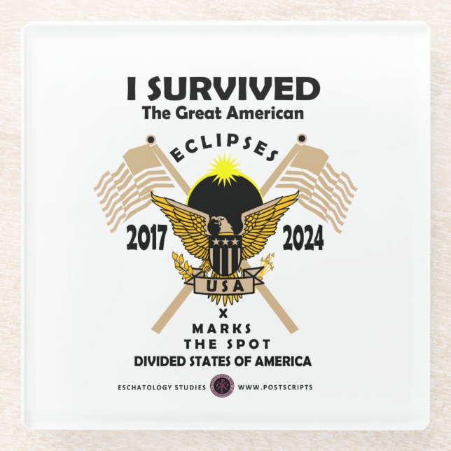 Great American Eclipses Glasuntersetzer (Vorderseite)
