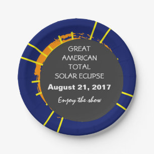 Great American Total Solar Eclipse anpassbar Pappteller