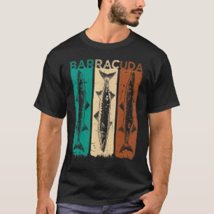 Great Barracuda Cuda Fischen Wildnis Salzwassersee T-Shirt