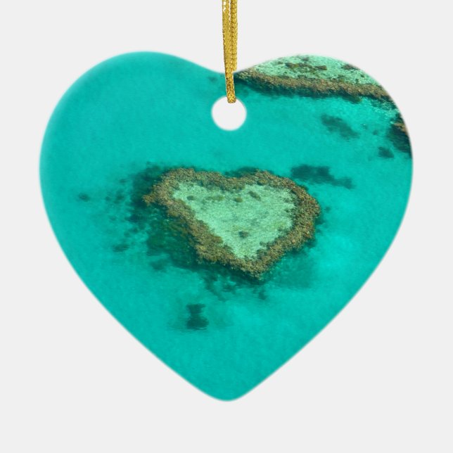 Great Barrier Reef, Australien-Herzkoralle Keramikornament (Vorne)