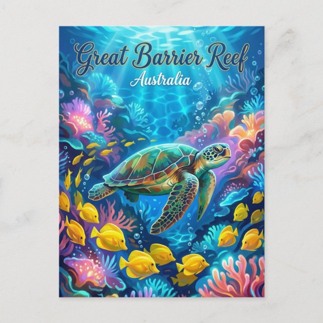Great Barrier Reef Australien Postkarte (Vorderseite)