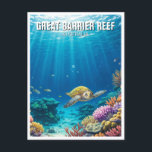 Great Barrier Reef Australien Postkarte<br><div class="desc">Das Great Barrier Reef, ein Wunder der Natur, ist das größte Korallenriff der Welt und erstreckt sich über mehr als 2.300 Kilometer entlang der Küste von Queensland, Australien. Dieses Wunderland unter Wasser ist eine Zuhause zu einer unglaublichen Vielfalt an Meereslebewesen, was es zu einem unverzichtbaren Reiseziel für Taucher, Schnorchel und...</div>