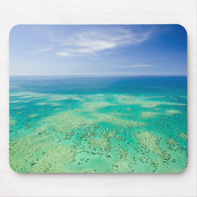 Great Barrier Reef, Luftbild Green 2 Mousepad (Vorne)