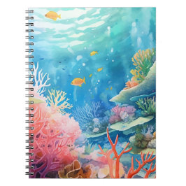Great Barrier Reef Wasserfarbe Notizblock