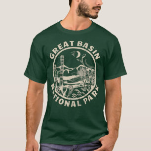 Great Basen Nationalpark Linocut Not Deser T-Shirt