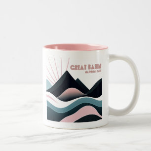 Great Basin National Park farbenfrohe Hügel Zweifarbige Tasse