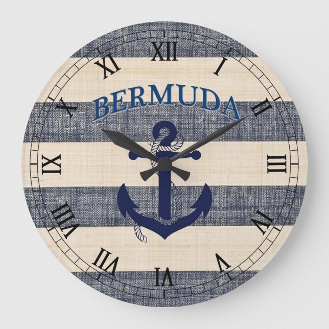 Great Bermuda Clock! Große Wanduhr (Vorderseite)
