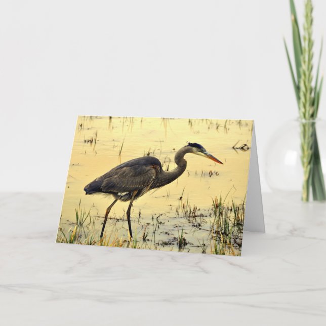 Great Blue Greeting Card Karte (Vorderseite)