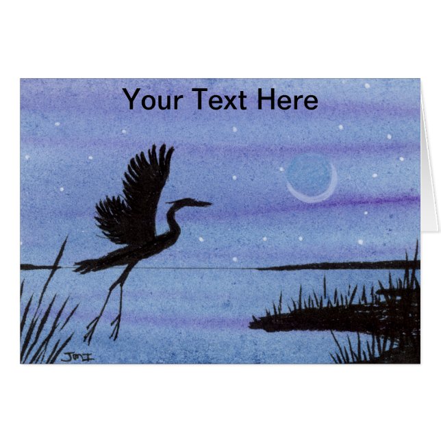 Great Blue Heron (Vorderseite (Horizontal))