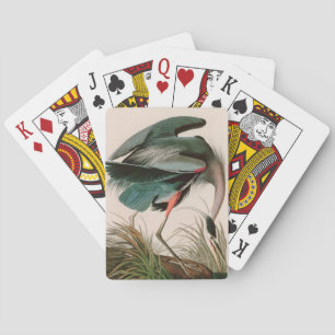 Great Blue Heron Birds of America Audubon Print Spielkarten
