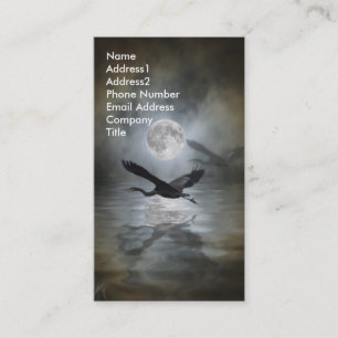 Great Blue Heron Business Card Visitenkarte