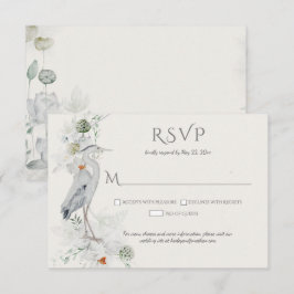 Great Blue Heron Ethereal UAWG RSVP Karte