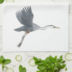 Great Blue Heron Flying Geschirrtuch
