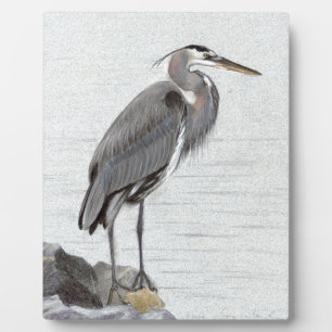 Great Blue Heron Fotoplatte