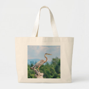 Great Blue Heron Jumbo Stoffbeutel
