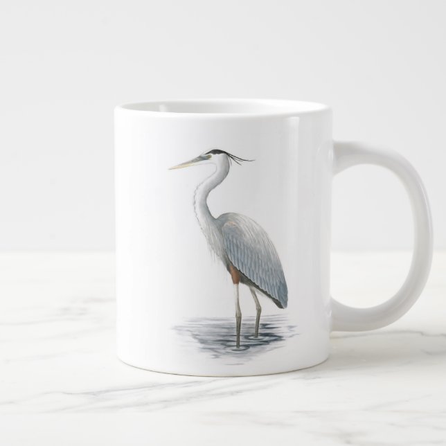 Great Blue Heron Jumbo Tasse (Rechts)