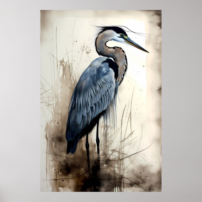 Great Blue Heron Poster (Vorne)