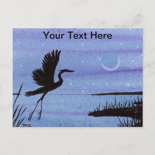 Great Blue Heron Postkarte (Vorderseite)
