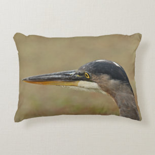Great Blue Heron Profil Zierkissen