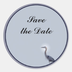 Great Blue Heron Runder Aufkleber