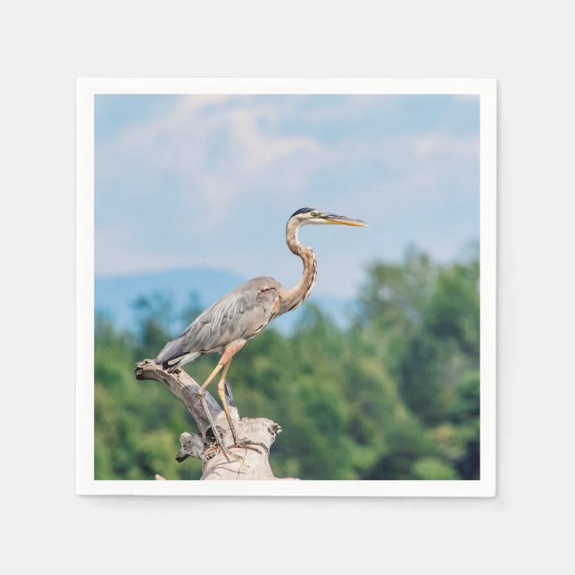 Great Blue Heron Serviette (Vorderseite)