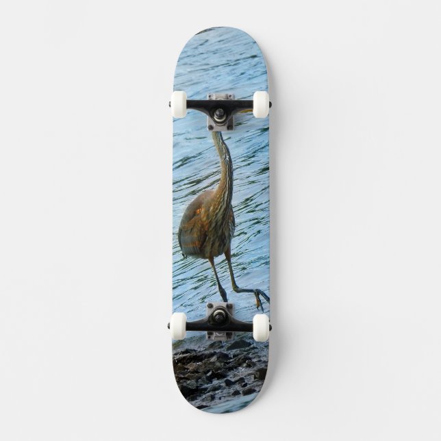 Great Blue Heron Skateboard (Vorderseite)