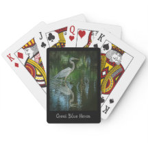 "Great Blue Heron" Spielkarten