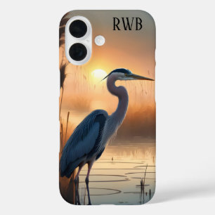 Great Blue Heron Sunrise iPhone 16 Hülle