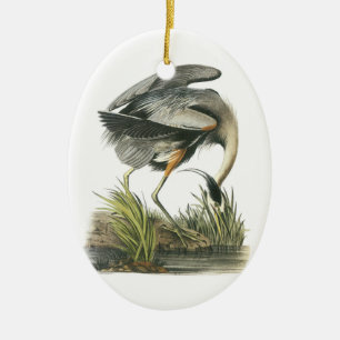 Great Blue Heron von Audubon Keramik Ornament