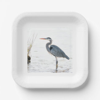 Great Blue Heron - Wading Pappteller