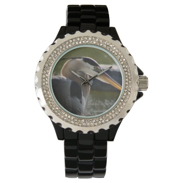 Great Blue Heron Watch Armbanduhr (Vorderseite)
