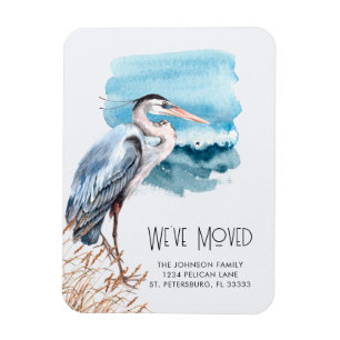 Great Blue Heron Waterfront Neue Adresse Magnet